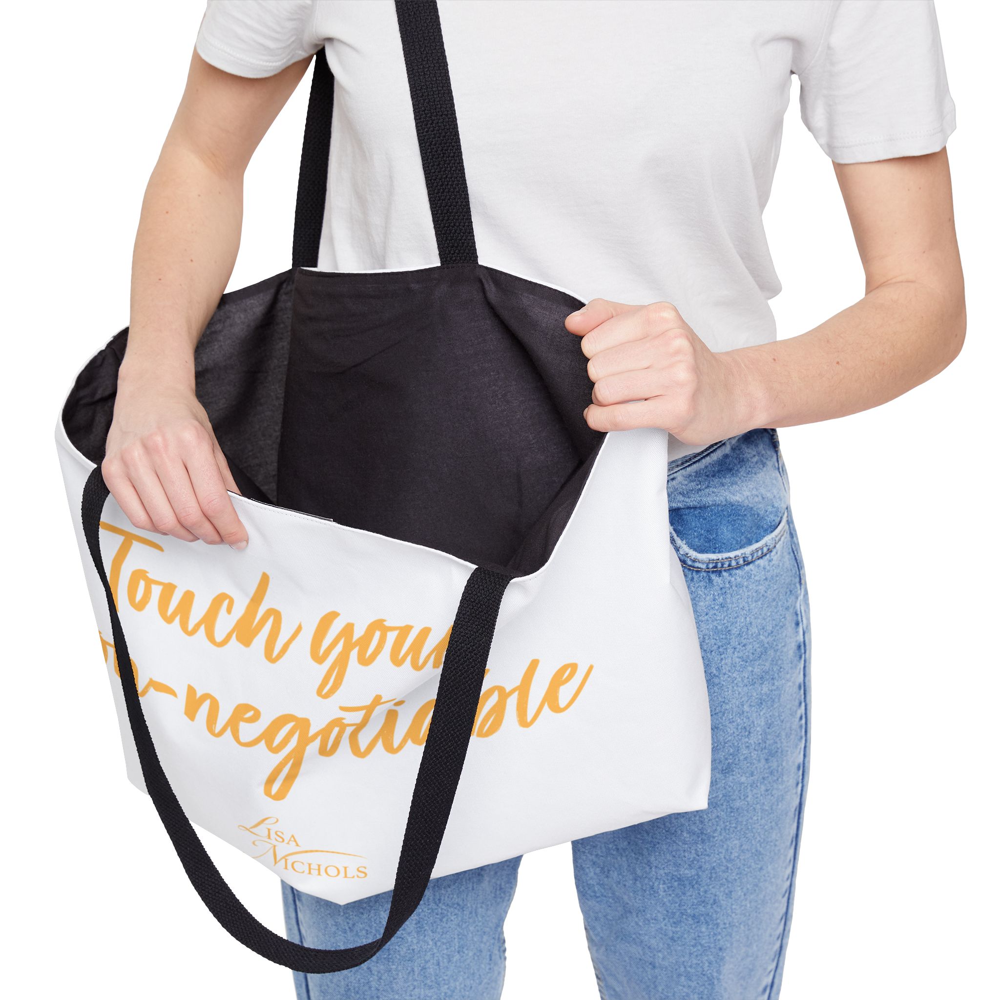 Touch your non-negotiable - Tote Bag - Image 4